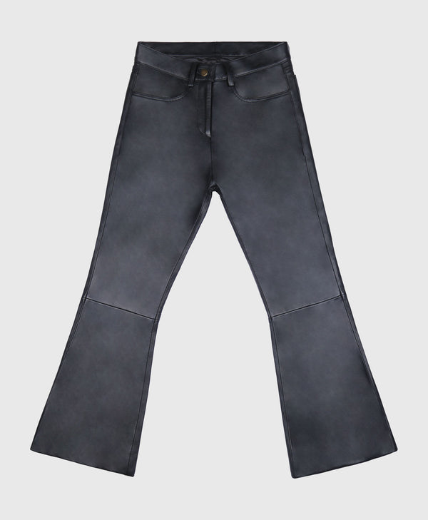bolongaro trevor Leather Flare Trousers