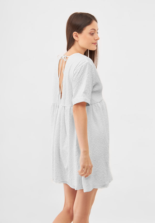 Bolongaro Trevor Mary Jane Dress In Ecru