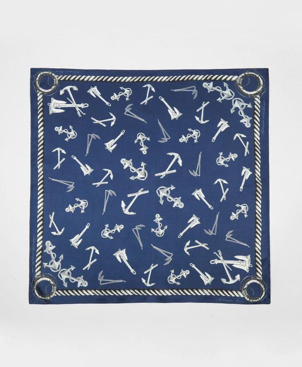 bolongaro trevor Navy River Humble Scarf