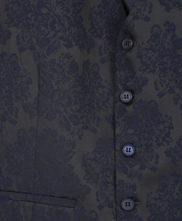 Bolongaro Trevor Nocturne Floral Suit Waistcoat