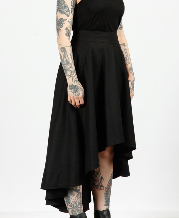 Bolongaro Trevor Noir Asymmetric Skirt