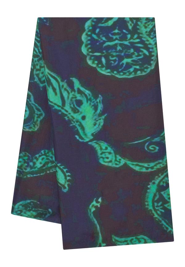 Bolongaro Trevor Paisley Silk Printed Scarf