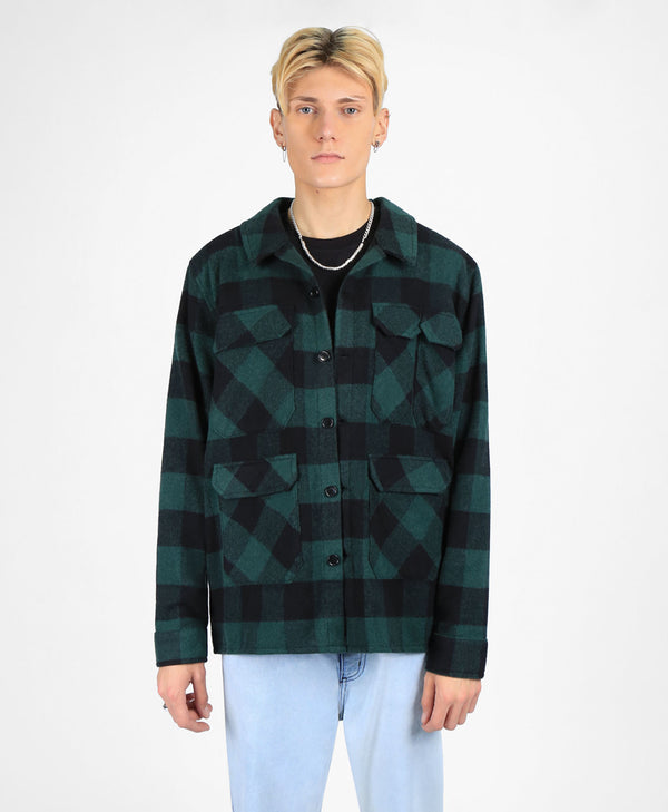bolongaro trevor Patchwork Checked Overshirt