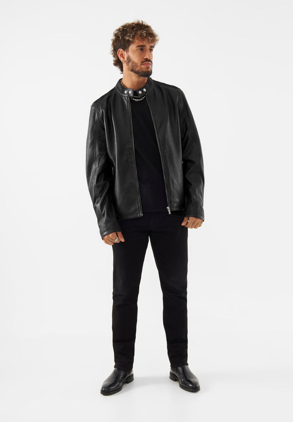 Bolongaro Trevor Real Leather Arthur Racer Jacket