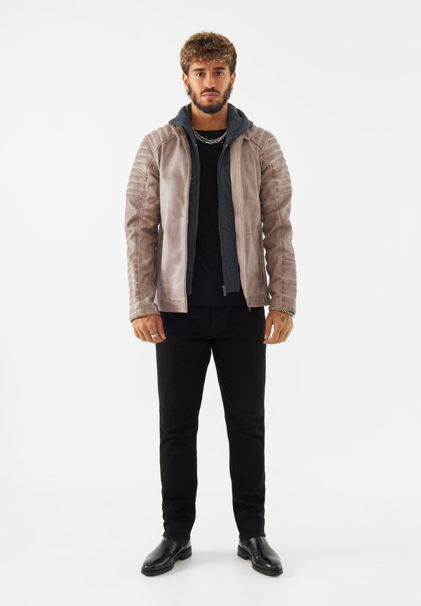 Bolongaro Trevor Real Leather Jonas Racer Jacket