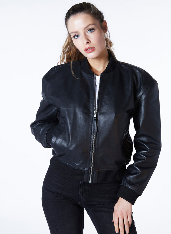 Bolongaro Trevor Real Leather Minimal Bomber
