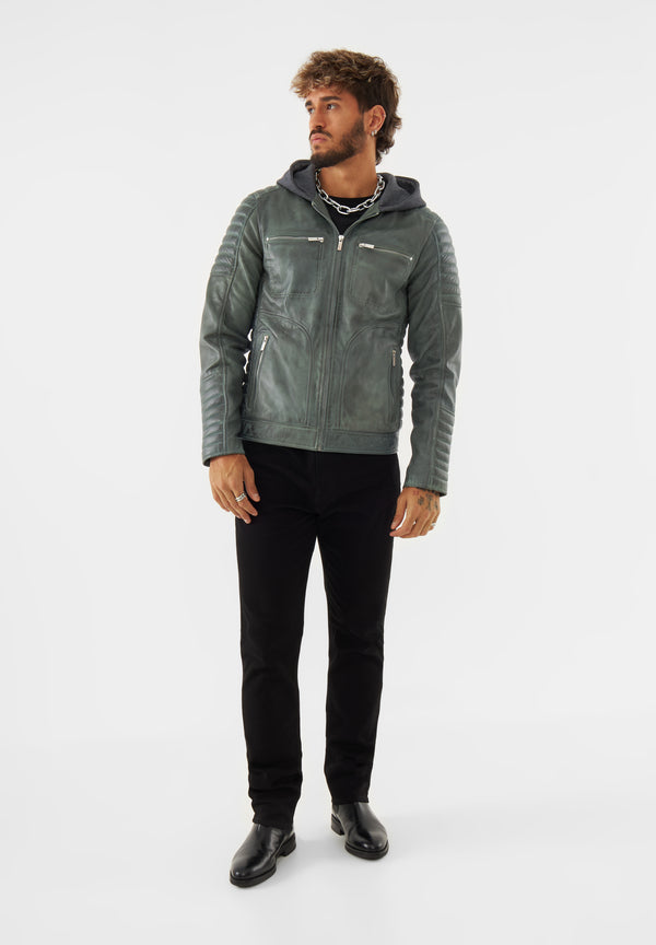 Bolongaro Trevor Real Leather Nathan Racer Jacket