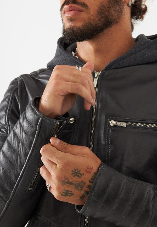 Bolongaro Trevor Real Leather Nathan Racer Jacket