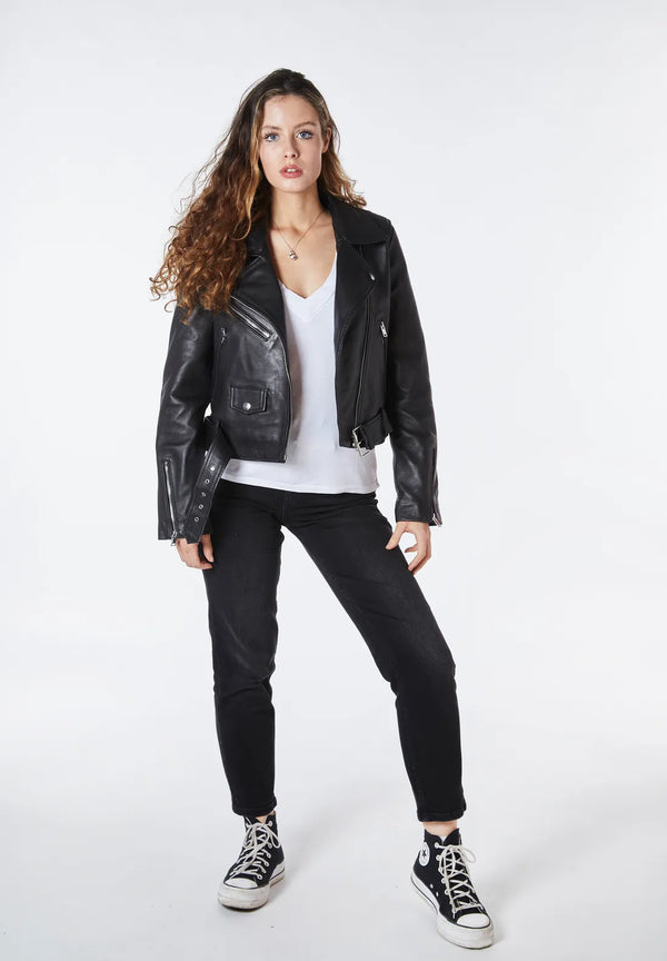 Bolongaro Trevor Real Leather Savanna Biker Jacket