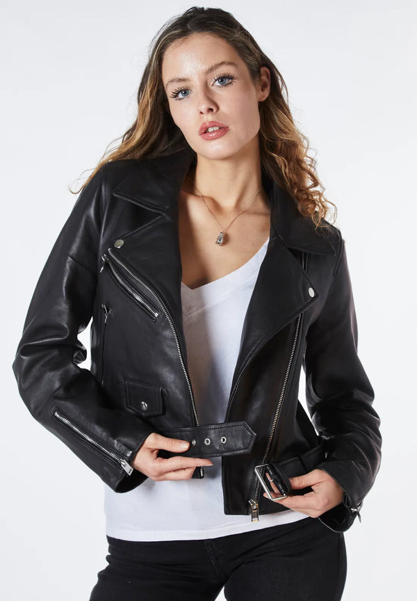 bolongaro trevor Real Leather Savanna Biker Jacket