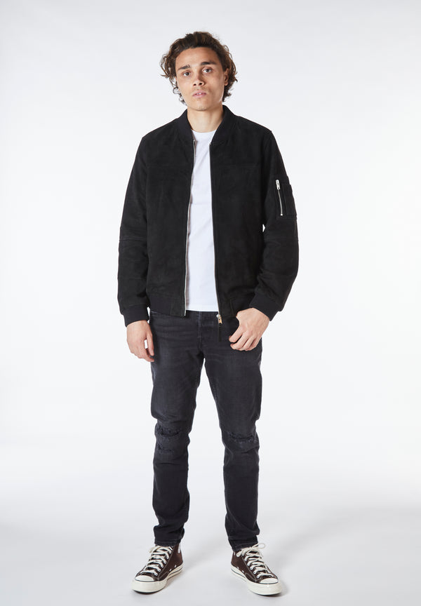 Bolongaro Trevor Real Suede MA1 Bomber Jacket