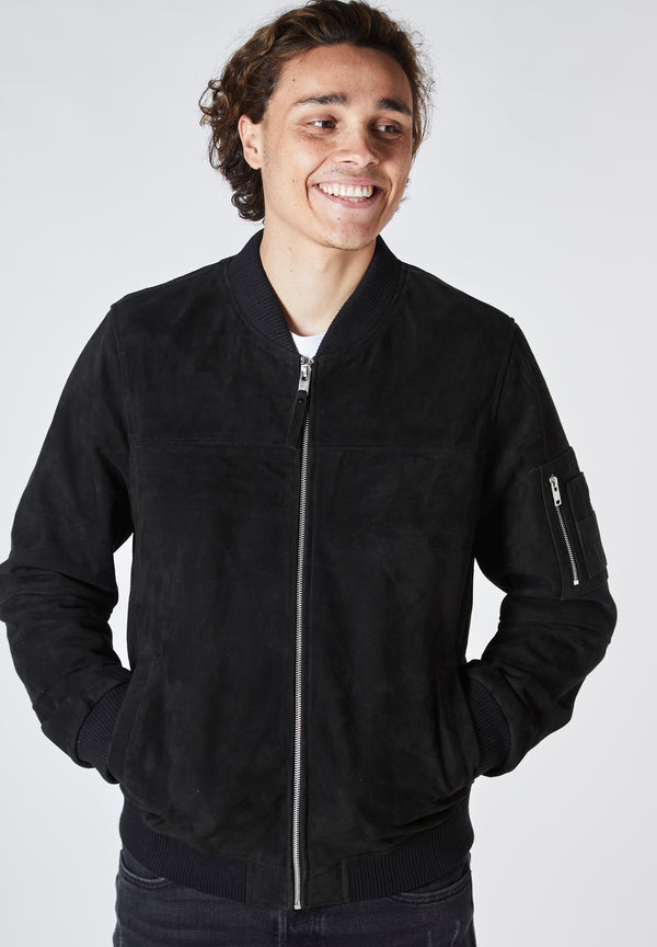 bolongaro trevor Real Suede MA1 Bomber Jacket