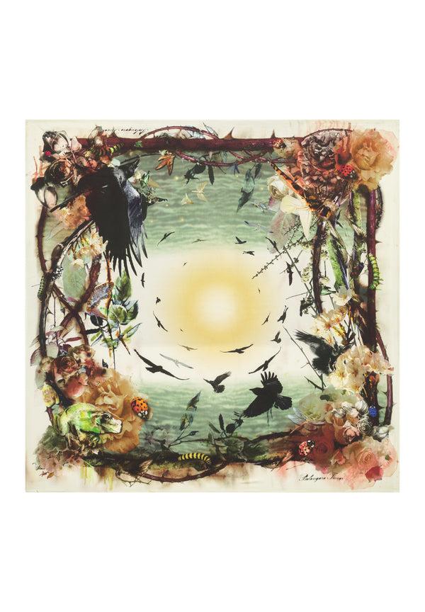 bolongaro trevor Surise Silk Printed Scarf