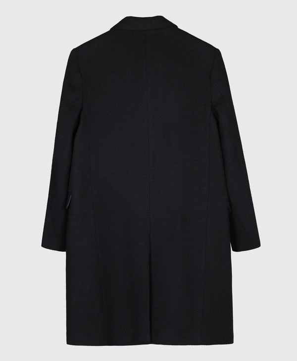 Bolongaro Trevor The Vanguard Navy Wool Coat