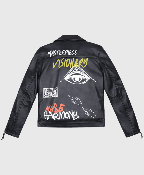 Bolongaro Trevor Visionary Leather Biker Jacket