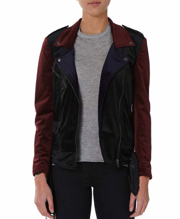 bolongaro trevor Vortex Velvet Biker Jacket