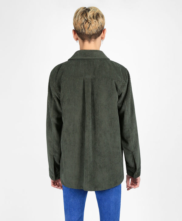 Bolongaro Trevor Worker Cord Shirt In Khaki