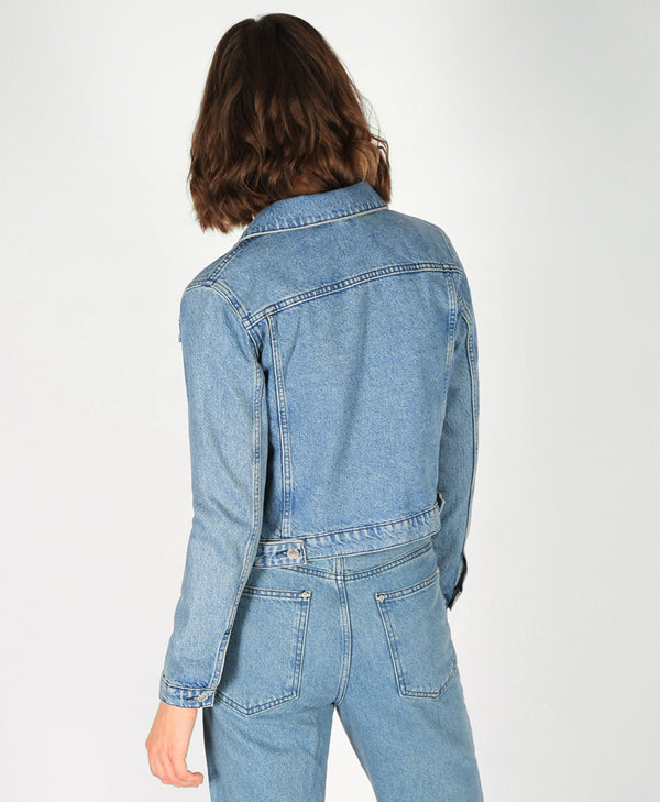 Bolongaro Trevor Midnight Riot Denim Jacket In Blue