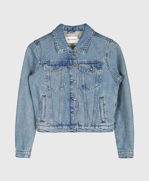 Bolongaro Trevor Midnight Riot Denim Jacket In Blue