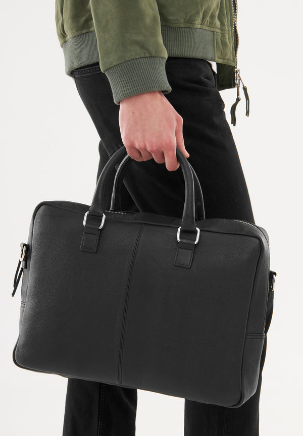 Bolongaro Trevor Real Leather Bruno Crossbody Satchel