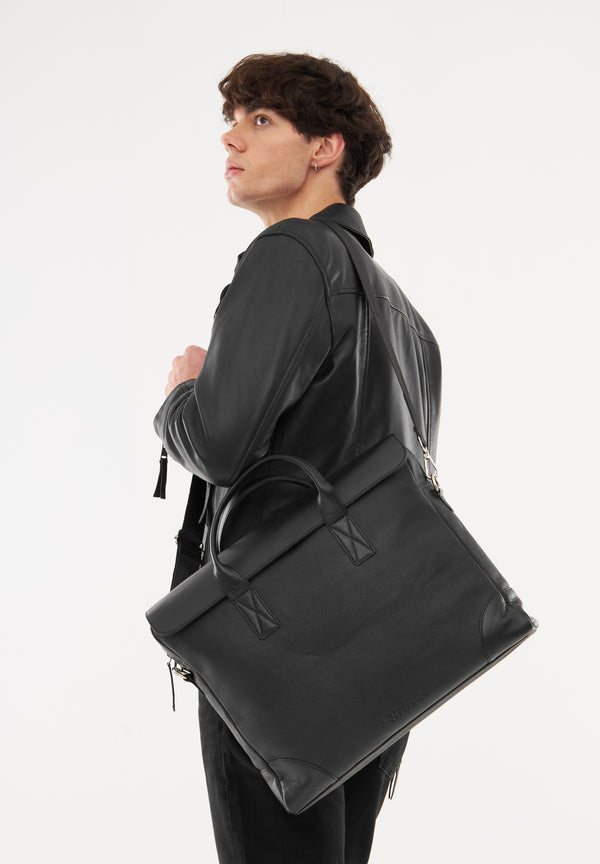 Bolongaro Trevor Real Leather Karl Crossbody Satchel