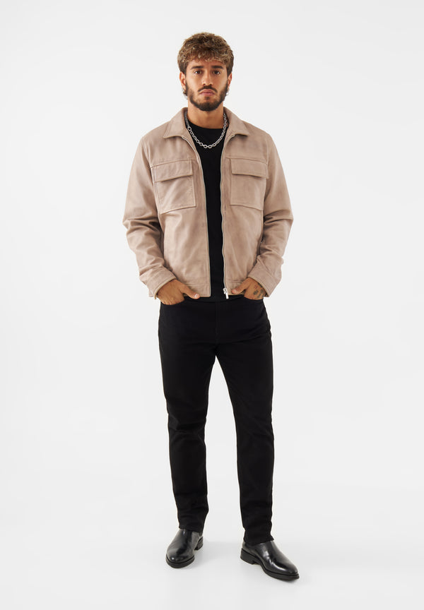 bolongaro Trevor Real Leather Samuel Overshirt Jacket