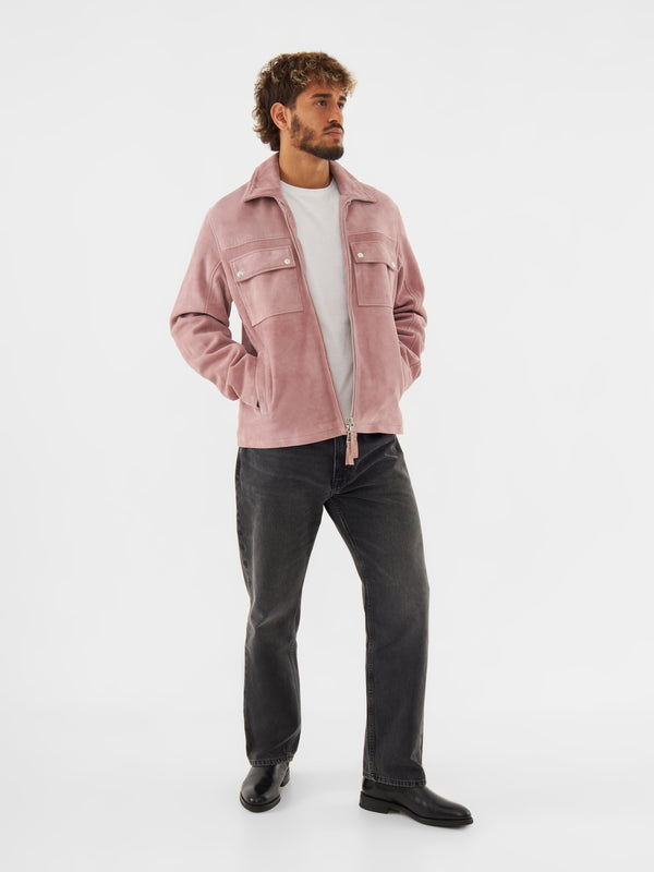 Bolongaro Trevor Real Suede Double Pocket Overshirt