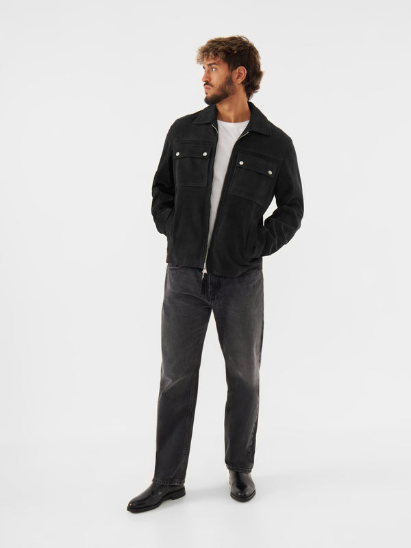 Bolongaro Trevor Real Suede Double Pocket Overshirt