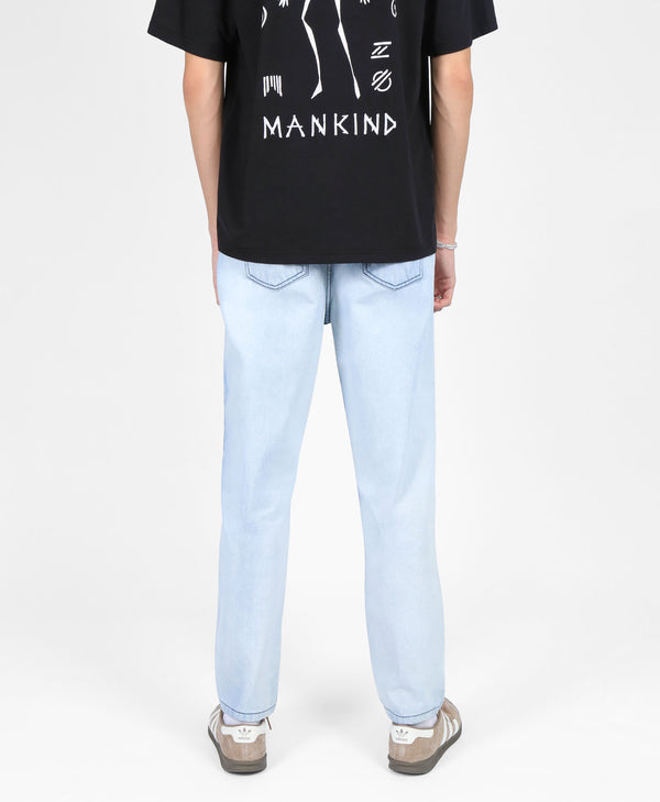 Bolongaro Trevor Relaxed Tapered Jeans In Light Blue