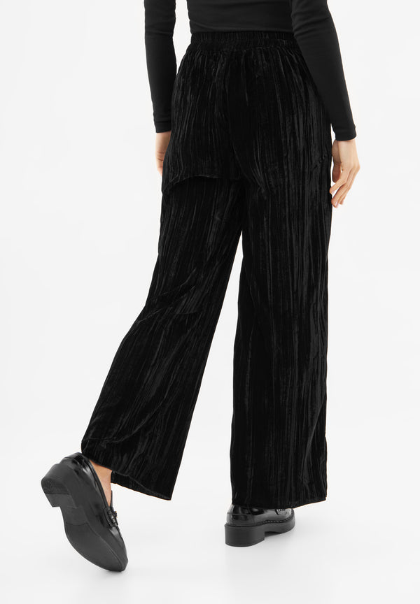 Bolongaro Trevor Witching Hour Velvet Wide Leg Trousers