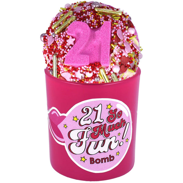 bomb cosmetics 21 & So Much Fun Glow Up Bath Bomb & Candle Duo