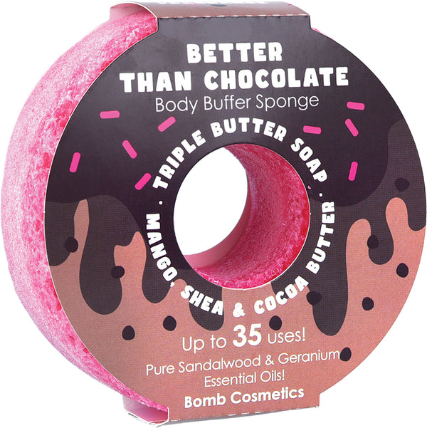 bomb cosmetics Better Than Chocolate Body Buffer Sponge