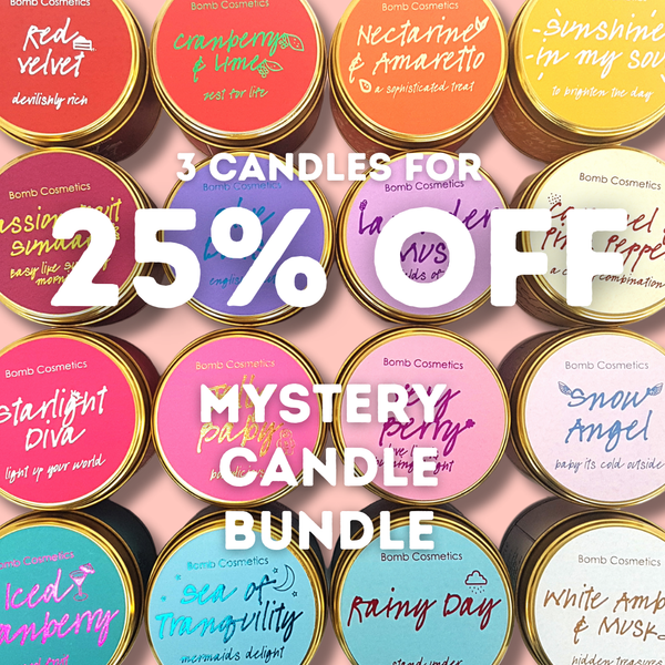 bomb cosmetics 3 Candle Mystery Box: 25% Off Bundle