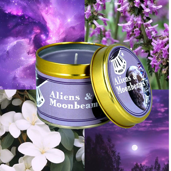 bomb cosmetics Aliens & Moonbeams Tin Candle
