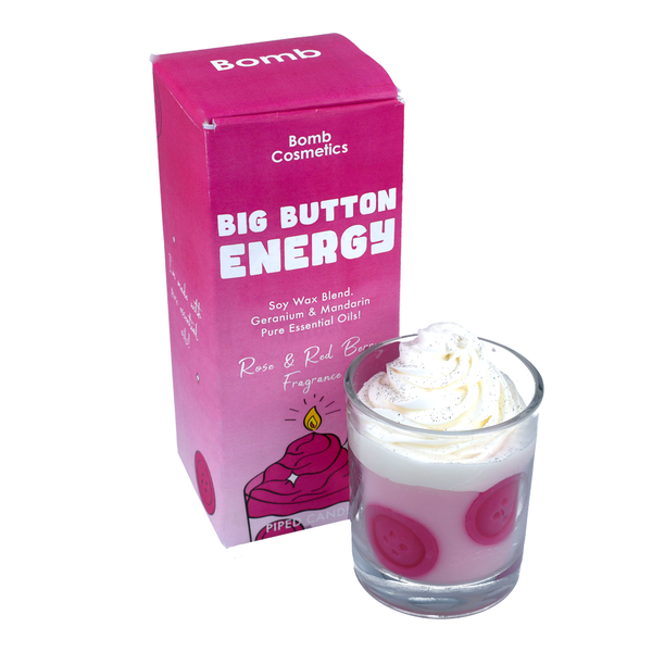 bomb cosmetics Big Button Energy Piped Candle