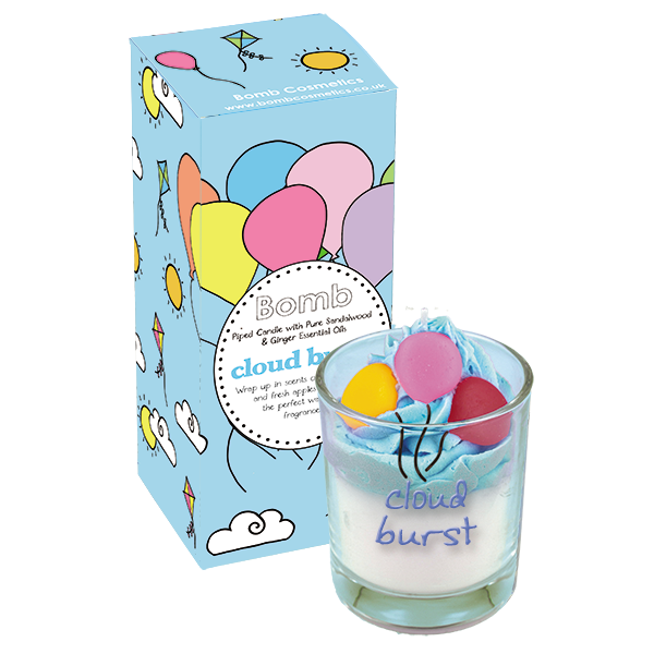 bomb cosmetics Cloud Burst Piped Candle