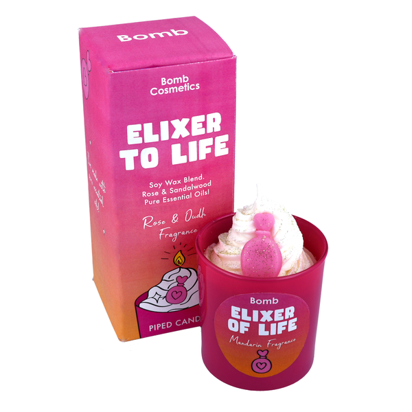 bomb cosmetics Elixir to Life Piped Candle