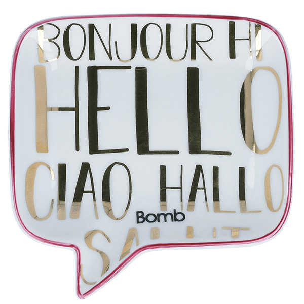bomb cosmetics Hello Ciao Bonjour Soap Dish