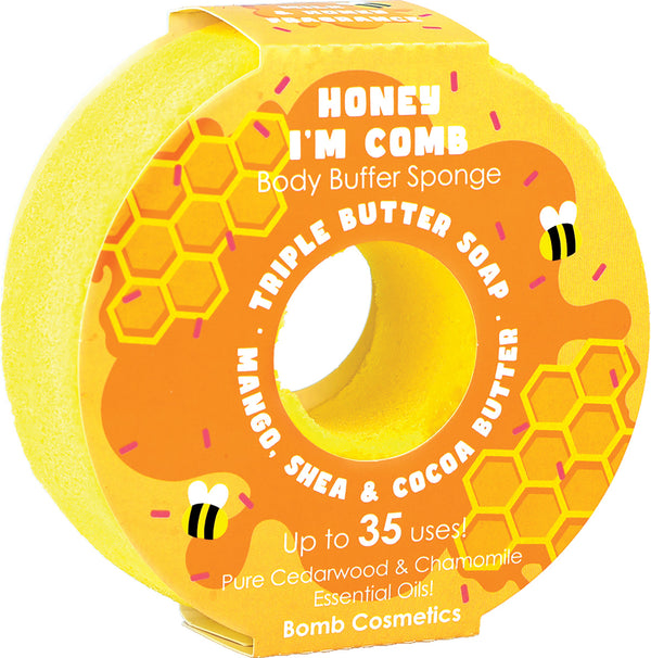 bomb cosmetics Honey I'm Comb Body Buffer Sponge