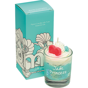 bomb cosmetics Jade Princess Piped Glass Candle