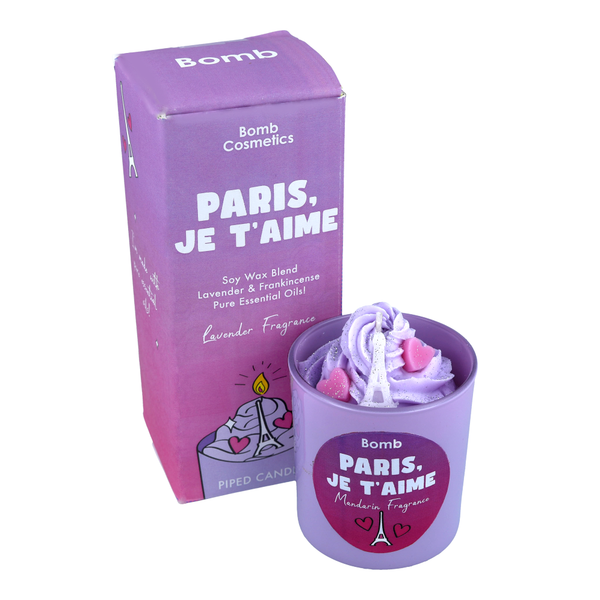 bomb cosmetics Paris Je T'aime Piped Candle