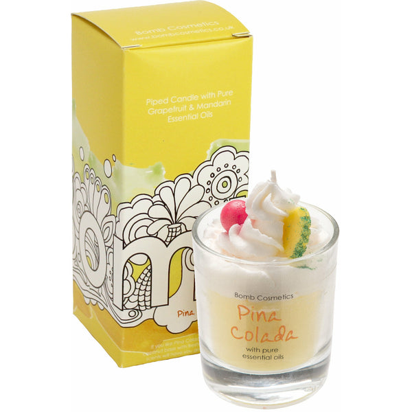 bomb cosmetics Pina Colada Piped Candle