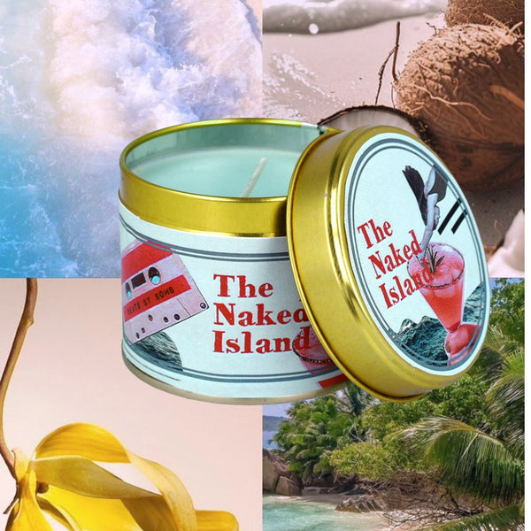 bomb cosmetics The Naked Island Tin Candle
