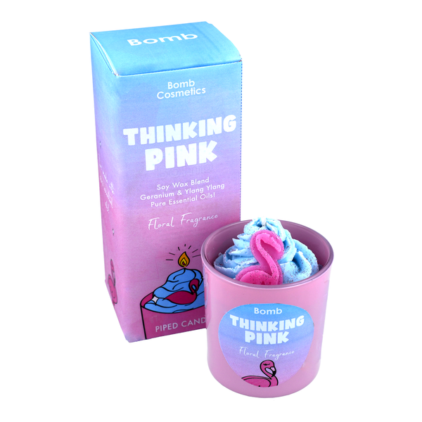 bomb cosmetics Thinking Pink Piped Candle