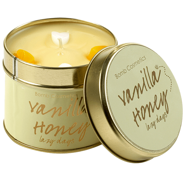 bomb cosmetics Vanilla Honey Tinned Candle