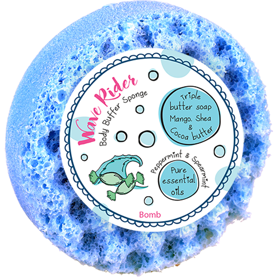 bomb cosmetics Wave Rider Body Buffer Shower Soap