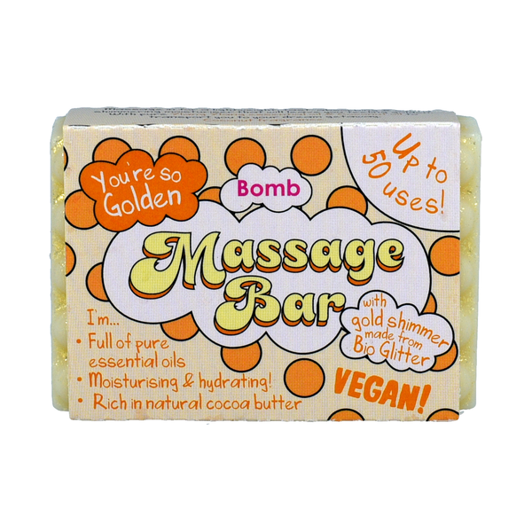 bomb cosmetics You're So Golden Massage Bar