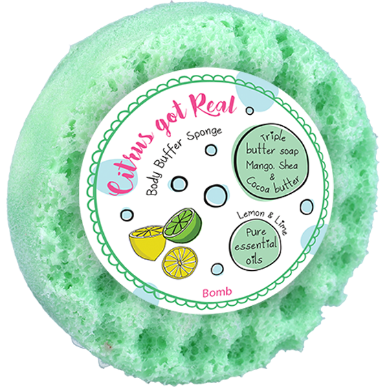 bomb cosmetics Citrus Got Real Body Buffer Shower Soap