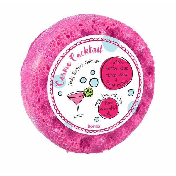 bomb cosmetics Cosmo Cocktail Body Buffer Soap Sponge