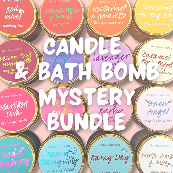 Bomb Cosmetics Cosy Vibes Mystery Bundle: Unwind & Relax With A Candle & Bath Bomb